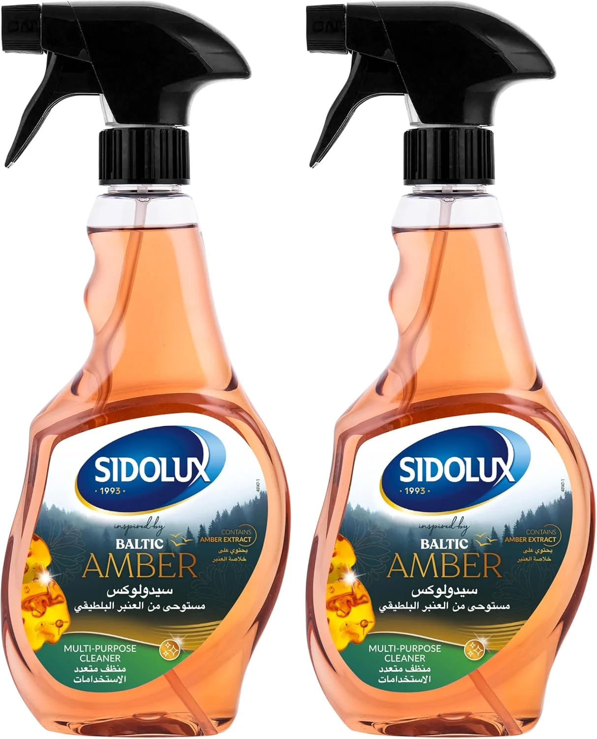 مایع پاک کننده چند منظوره سیدولوکس با عصاره کهربای بالتیک | از بین برنده لکه ها و جرم صابون از کاشی، پلاستیک، مرمر، گرانیت | 500 میلی لیتر (بسته 2 عددی)