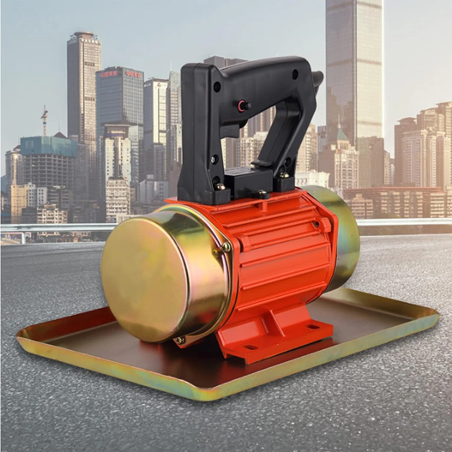 موتور ویبراتور بتن دستی GZDtdsd، ماله پره ای بتن 380 ولت 370 وات، ماله پره ای قابل حمل، ماله ویبره ای تخت، ماله پره ای مناسب برای کف و دیوار