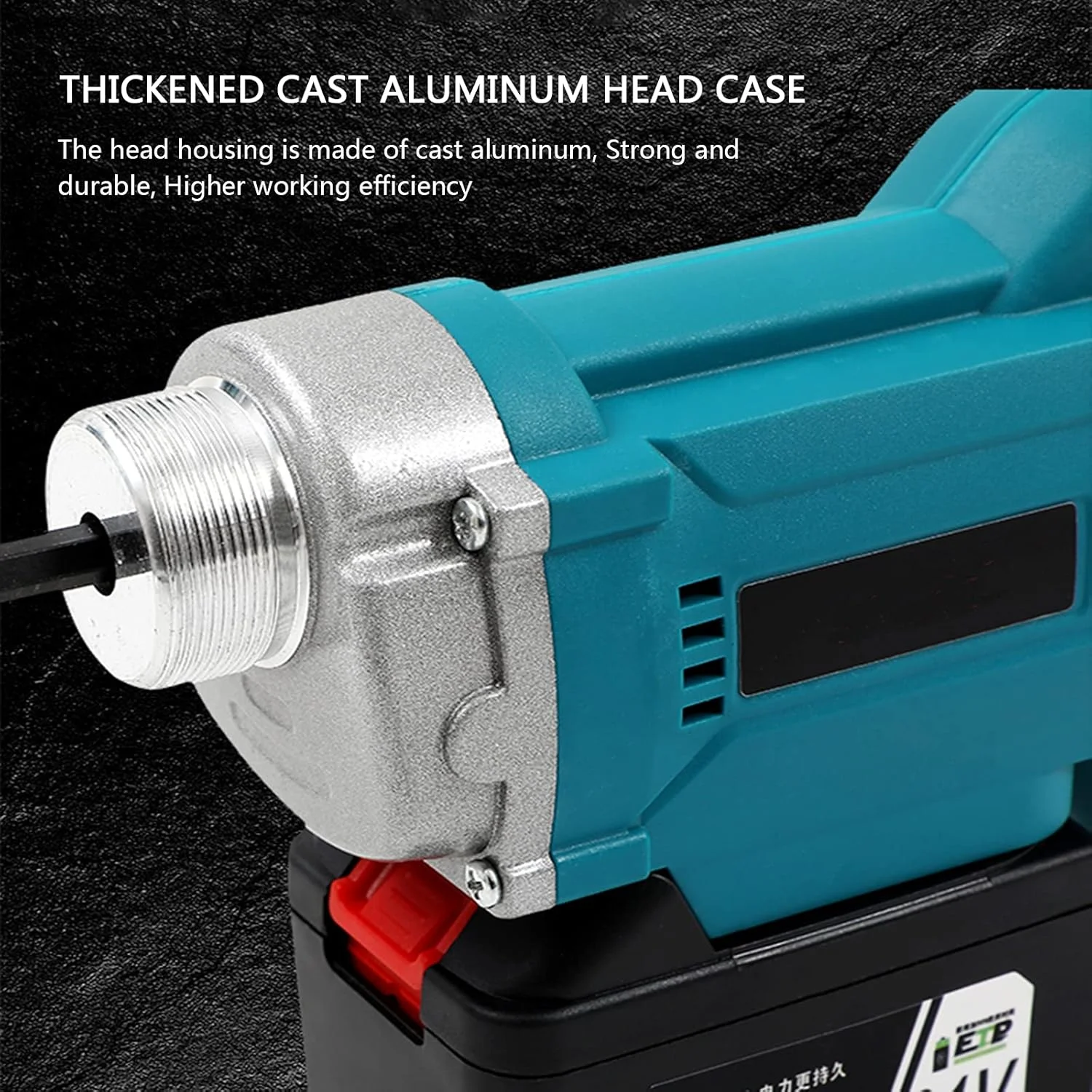 کیت ویبراتور بتن شارژی GZDodek، ویبراتور بتن دستی 5000 دور در دقیقه، میله ویبره Φ3.5 سانتی متر (1.38 اینچ) به همراه شارژر + باتری 21 ولت و میله ویبره 1.2 متری (3.9 فوت)