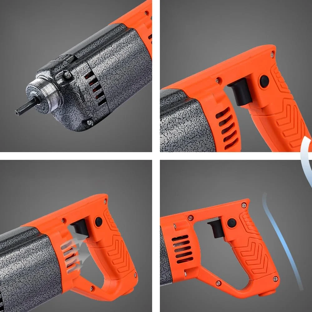 ویبراتور بتن دستی پپیسکی 1250 وات، ابزار ویبره برقی با شفت 1.5 متری برای انواع ساخت و ساز بتنی