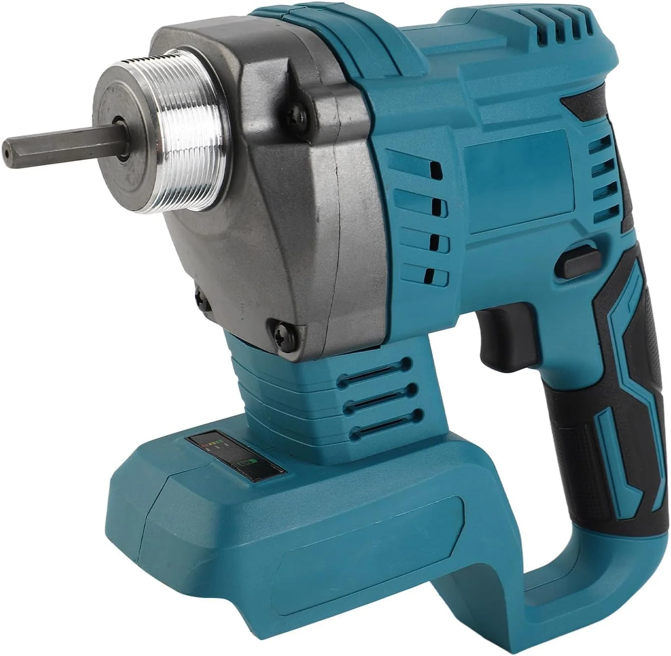 ویبراتور بتن بی سیم قابل حمل Zhjvihx، ویبراتور بتن 800 واتی با دکمه قفل، ویبراتور برقی دستی سیمان با نمایشگر میزان قدرت باقی مانده برای ساخت و ساز