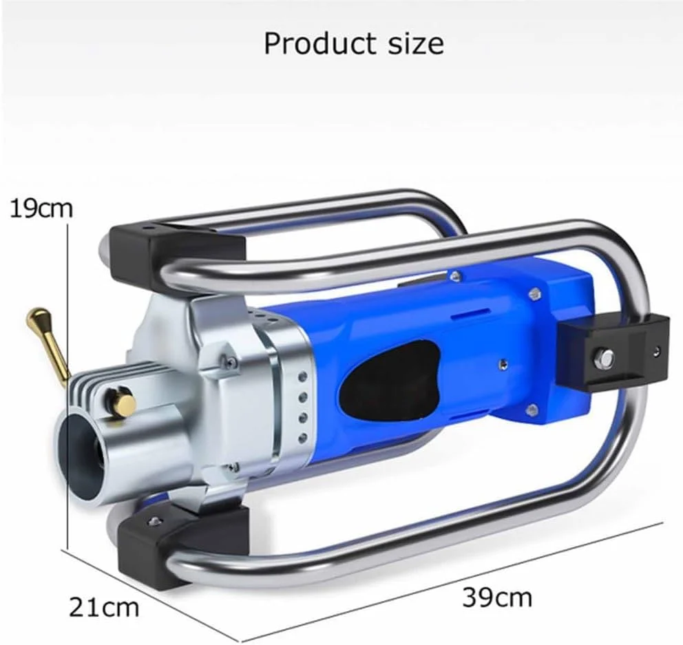 ویبراتور بتن قدرتمند YIGECHENXIN 3800W، ابزار ویبراتور سیمانی دستی 4000 دور در دقیقه با جعبه سوئیچ عایق ضد آب مناسب برای پل و خانه سازی