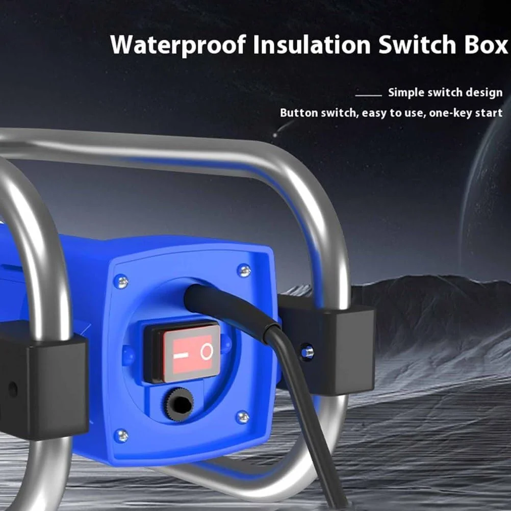 موتور ویبراتور بتن قابل حمل YIGECHENXIN با سرعت 4000 دور در دقیقه، ویبراتور بتن نوع قاب 220 ولت، قوی و مقاوم در برابر خوردگی، مناسب برای روسازی و بتن ریزی در محل ساخت و ساز