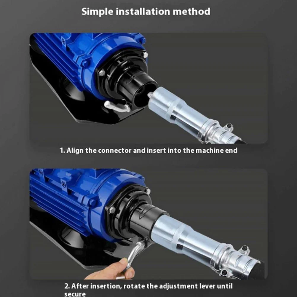 ویبراتور بتن قابل حمل 1500 واتی YIGECHENXIN، ویبراتور برقی تک فاز 2840 دور در دقیقه با دسته بادوام مقاوم در برابر افتادن، مناسب برای ساخت خانه