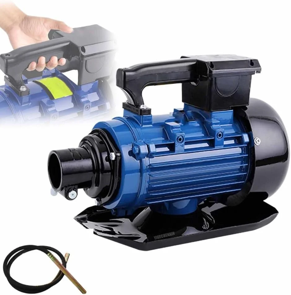 ویبراتور بتن دستی 220 ولت YIGECHENXIN، ابزار ویبره بتن 1500 واتی با عملکرد محافظت در برابر دمای بیش از حد برای حذف حباب درجه تجاری