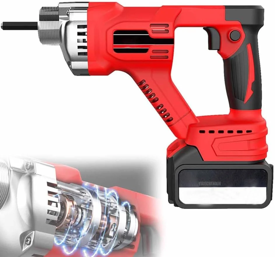 ویبراتور بتن قابل حمل YIGECHENXIN، میکسر ویبره سیمان درج شونده، 10 باتری با ظرفیت بالا، مقاوم در برابر زنگ زدگی و خوردگی، مناسب برای ساخت جاده و بندر