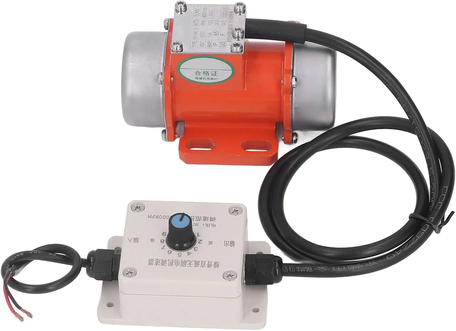 موتور ویبراتور بتن 30 وات 4000 دور در دقیقه DC 12V/24V، موتور لرزاننده الکتریکی بدون جاروبک 50 هرتز ضد آب IP65 با کنترلر سرعت برای میز لرزاننده، فیدر لرزاننده، صفحه نمایش لرزاننده (#2) موتور ویبراتور بتن 30 وات 4000 دور در دقیقه DC 12V/24V، موتور لرزاننده الکتریکی بدون جاروبک 50 هرتز ضد آب IP65 با کنترلر سرعت برای میز لرزاننده، فیدر لرزاننده، صفحه نمایش لرزاننده (#2)