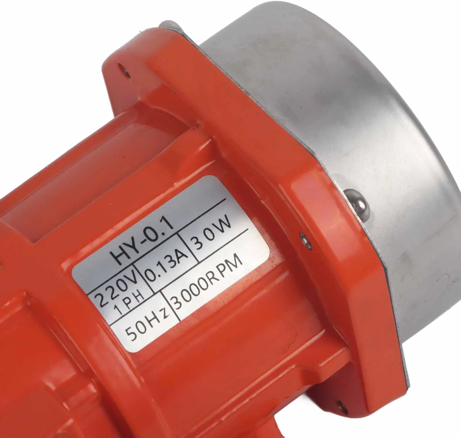 موتور ویبراتور بتن 30 وات Vokers، موتور ویبره 3000 دور در دقیقه تک فاز قابل تنظیم، ویبراتورهای بتن برقی ناهمزمان آلیاژ آلومینیوم ضد آب IP66 برای میز لرزان (#1)