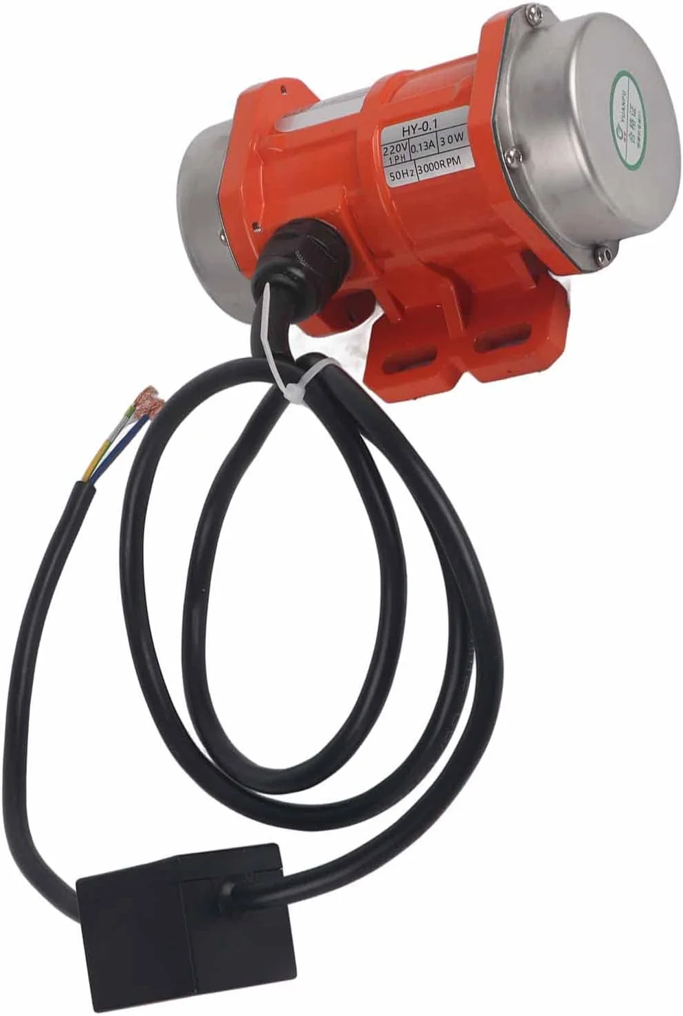 موتور ویبراتور بتن 30 وات Vokers، موتور ویبره 3000 دور در دقیقه تک فاز قابل تنظیم، ویبراتورهای بتن برقی ناهمزمان آلیاژ آلومینیوم ضد آب IP66 برای میز لرزان (#1)