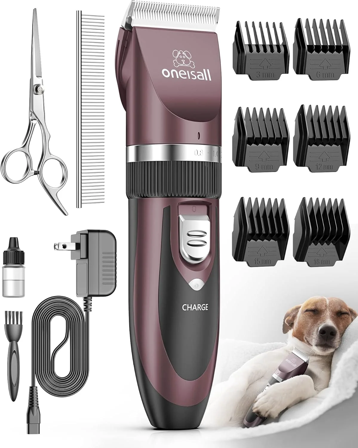 oneisall Professional Long Thick Hair Clippers for Cats and Animals Silent for Small Large Dogs Cats Pets (Gold) (Pink) oneisall Professional Long Thick Hair Clippers for Cats and Animals Silent for Small Large Dogs Cats Pets (Gold) (Pink)
