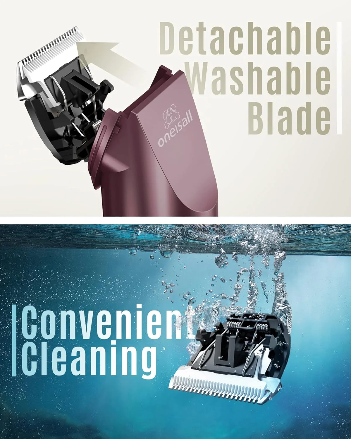 oneisall Professional Long Thick Hair Clippers for Cats and Animals Silent for Small Large Dogs Cats Pets (Gold) (Pink) oneisall Professional Long Thick Hair Clippers for Cats and Animals Silent for Small Large Dogs Cats Pets (Gold) (Pink)