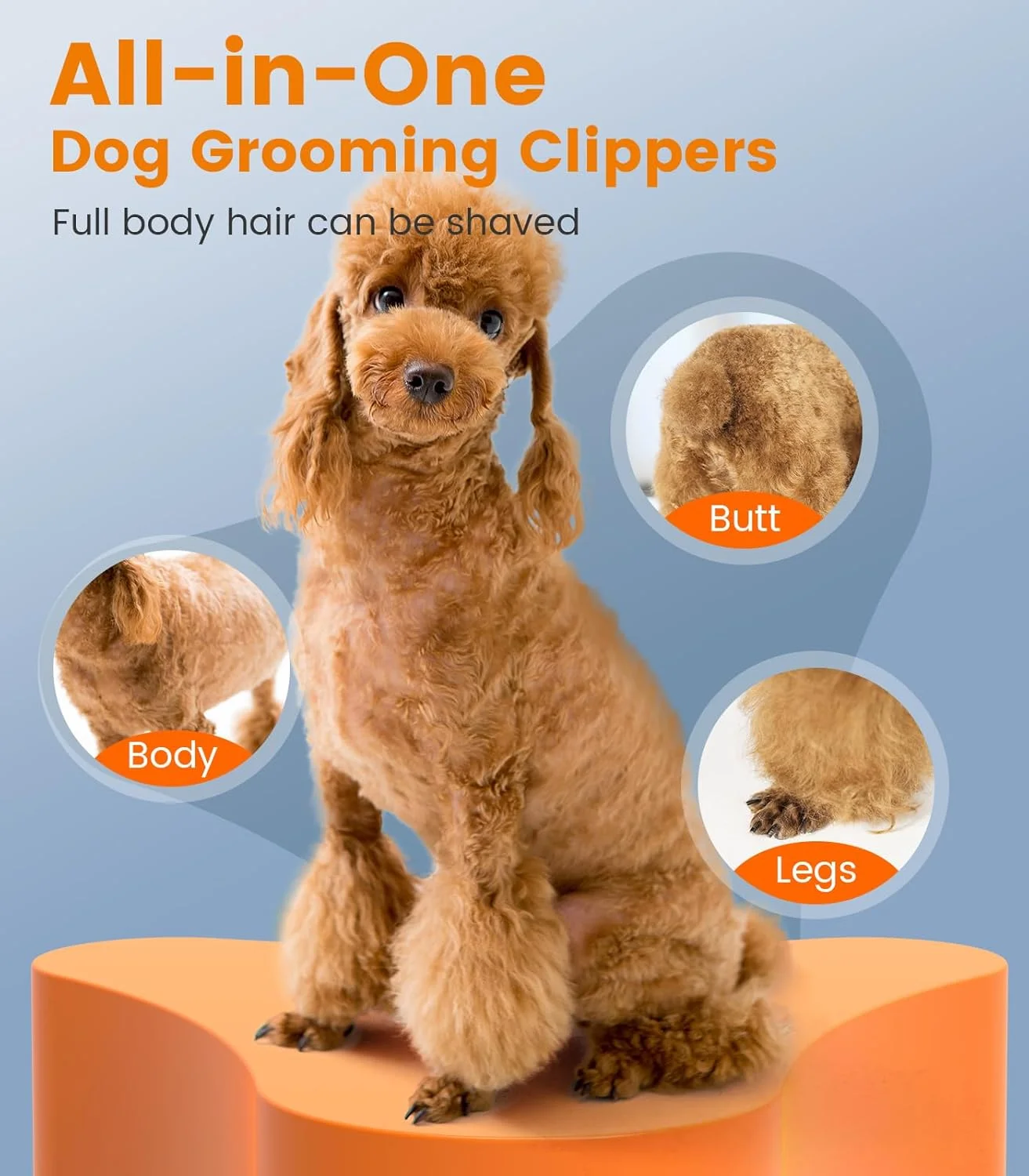 ماشین اصلاح سگ Oneisall برای آرایش - 2 سرعته فوق العاده قدرتمند، 50dB کم صدا، قابل شارژ، بی سیم با تیغه استیل ضد زنگ جداشدنی برای سگ های کوچک و بزرگ با پوشش ضخیم ماشین اصلاح سگ Oneisall برای آرایش - 2 سرعته فوق العاده قدرتمند، 50dB کم صدا، قابل شارژ، بی سیم با تیغه استیل ضد زنگ جداشدنی برای سگ های کوچک و بزرگ با پوشش ضخیم