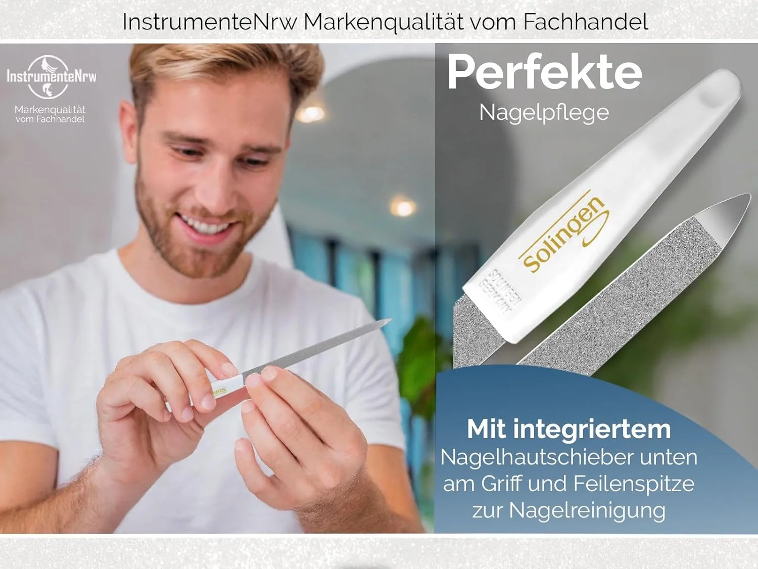 سوهان ناخن InstrumenteNrw Solingen، سوهان ناخن یاقوت کبود مانیکور ساخت آلمان، سوهان پدیکور ظریف/درشت در طول های مختلف، مراقبت از ناخن برای دست و پا (17.5 سانتی متر، سوهان ناخن سفید) سوهان ناخن InstrumenteNrw Solingen، سوهان ناخن یاقوت کبود مانیکور ساخت آلمان، سوهان پدیکور ظریف/درشت در طول های مختلف، مراقبت از ناخن برای دست و پا (17.5 سانتی متر، سوهان ناخن سفید)