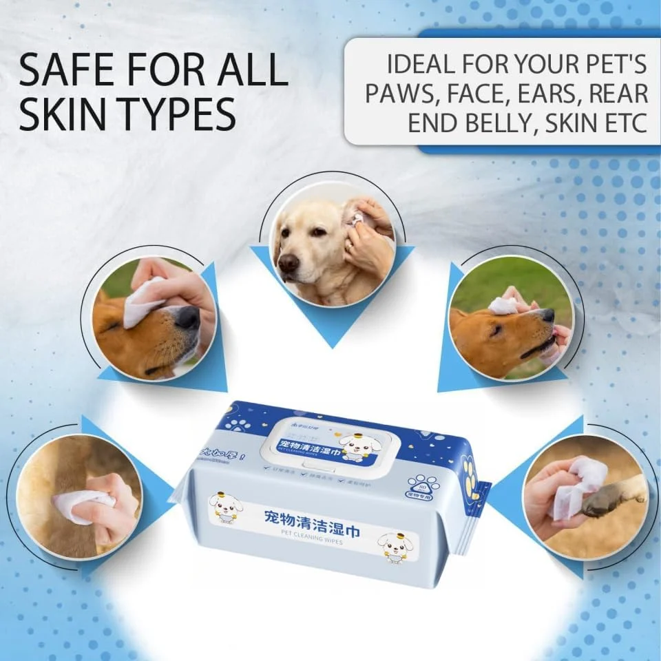 دستمال مرطوب سگ SKY-TOUCH، 80 عدد، دستمال مرطوب بزرگ برای نظافت سگ و گربه، برای تمام بدن، دستمال مرطوب چشم، دستمال مرطوب گوش، پنجه ها و باسن بدون عطر (1 بسته) دستمال مرطوب سگ SKY-TOUCH، 80 عدد، دستمال مرطوب بزرگ برای نظافت سگ و گربه، برای تمام بدن، دستمال مرطوب چشم، دستمال مرطوب گوش، پنجه ها و باسن بدون عطر (1 بسته)