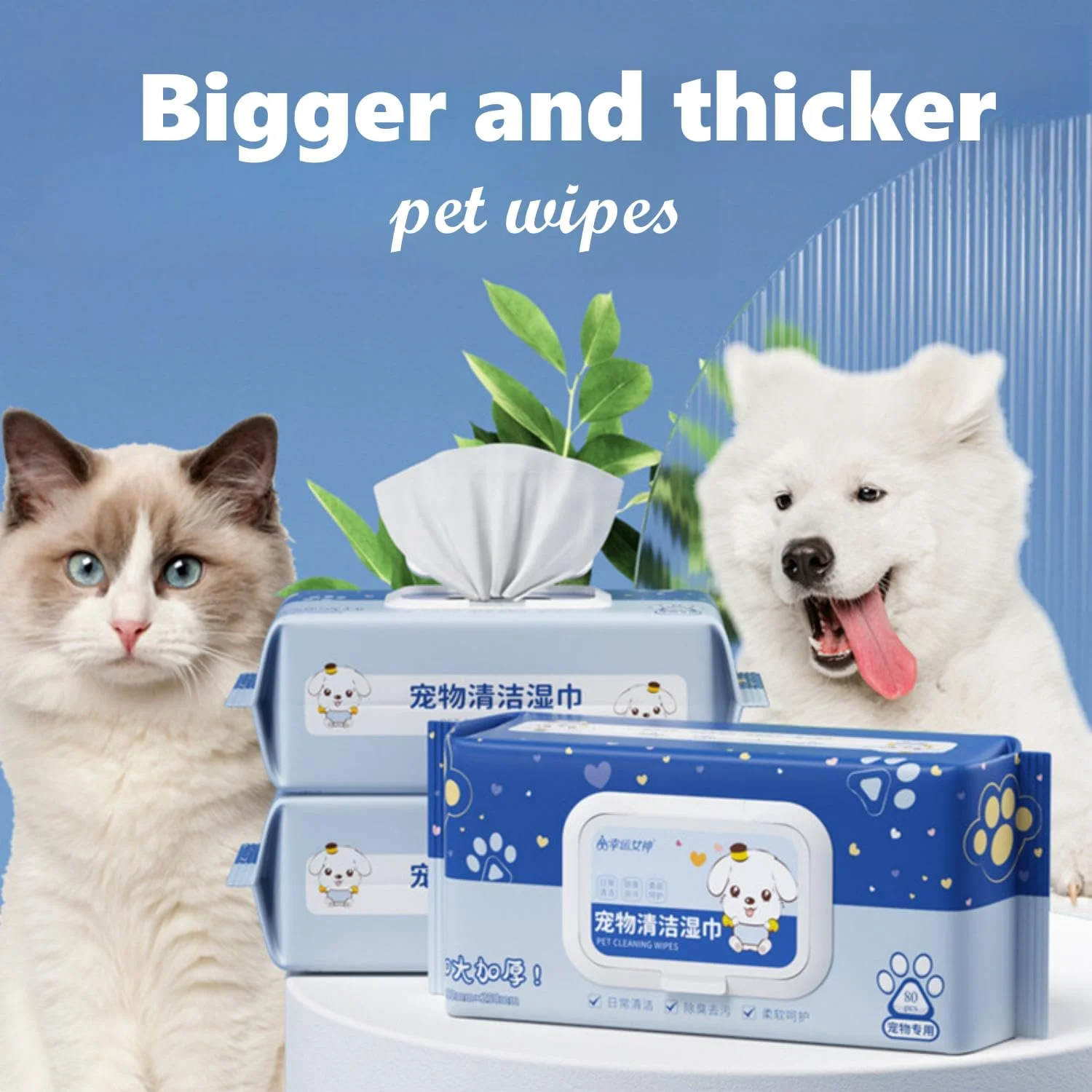 دستمال مرطوب سگ SKY-TOUCH، 80 عدد، دستمال مرطوب بزرگ برای نظافت سگ و گربه، برای تمام بدن، دستمال مرطوب چشم، دستمال مرطوب گوش، پنجه ها و باسن بدون عطر (1 بسته) دستمال مرطوب سگ SKY-TOUCH، 80 عدد، دستمال مرطوب بزرگ برای نظافت سگ و گربه، برای تمام بدن، دستمال مرطوب چشم، دستمال مرطوب گوش، پنجه ها و باسن بدون عطر (1 بسته)