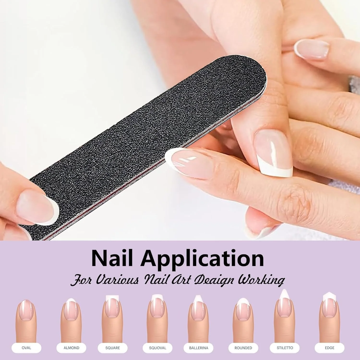 سوهان ناخن یلاژوی - 10 عدد سوهان سمباده ای با درجه زبری 100/180 برای ناخن های طبیعی، سوهان ناخن حرفه ای و مقاوم سوهان ناخن یلاژوی - 10 عدد سوهان سمباده ای با درجه زبری 100/180 برای ناخن های طبیعی، سوهان ناخن حرفه ای و مقاوم