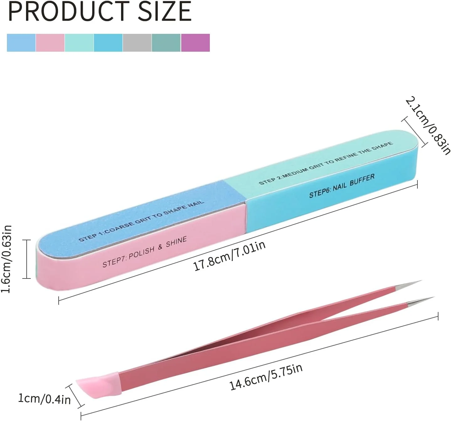 ست سوهان ناخن 7 در 1 برای ناخن ها، سوهان برای ناخن های ژلی، سوهان ناخن، قابل شستشو، قابل استفاده مجدد، ژل بیلدر برای ناخن های ژلی، ابزار چند منظوره برای طراحی ناخن، مانیکور، حیوانات خانگی و DIY، کیف قابل حمل ست سوهان ناخن 7 در 1 برای ناخن ها، سوهان برای ناخن های ژلی، سوهان ناخن، قابل شستشو، قابل استفاده مجدد، ژل بیلدر برای ناخن های ژلی، ابزار چند منظوره برای طراحی ناخن، مانیکور، حیوانات خانگی و DIY، کیف قابل حمل