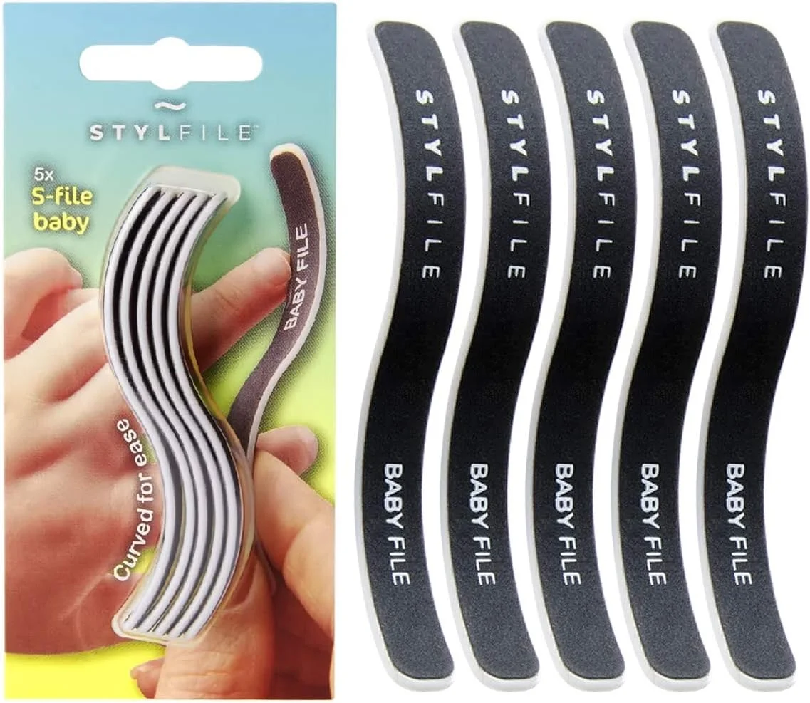 سوهان ناخن کودک و نوزاد STYLFILE مناسب نوزادان، کودکان نوپا و کودکان (سنین 0-12 سال)، سوهان منحنی شکل S اصلی، ناخن ها را به سرعت و به آسانی سوهان می زند، بدون ناخن های تیز، بسته 5 عددی سوهان ناخن سوهان ناخن کودک و نوزاد STYLFILE مناسب نوزادان، کودکان نوپا و کودکان (سنین 0-12 سال)، سوهان منحنی شکل S اصلی، ناخن ها را به سرعت و به آسانی سوهان می زند، بدون ناخن های تیز، بسته 5 عددی سوهان ناخن