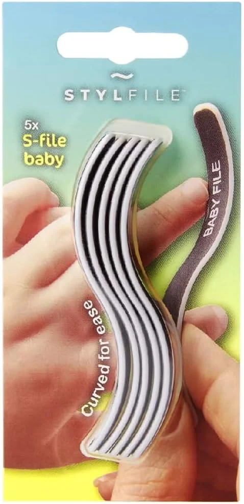 سوهان ناخن کودک و نوزاد STYLFILE مناسب نوزادان، کودکان نوپا و کودکان (سنین 0-12 سال)، سوهان منحنی شکل S اصلی، ناخن ها را به سرعت و به آسانی سوهان می زند، بدون ناخن های تیز، بسته 5 عددی سوهان ناخن سوهان ناخن کودک و نوزاد STYLFILE مناسب نوزادان، کودکان نوپا و کودکان (سنین 0-12 سال)، سوهان منحنی شکل S اصلی، ناخن ها را به سرعت و به آسانی سوهان می زند، بدون ناخن های تیز، بسته 5 عددی سوهان ناخن
