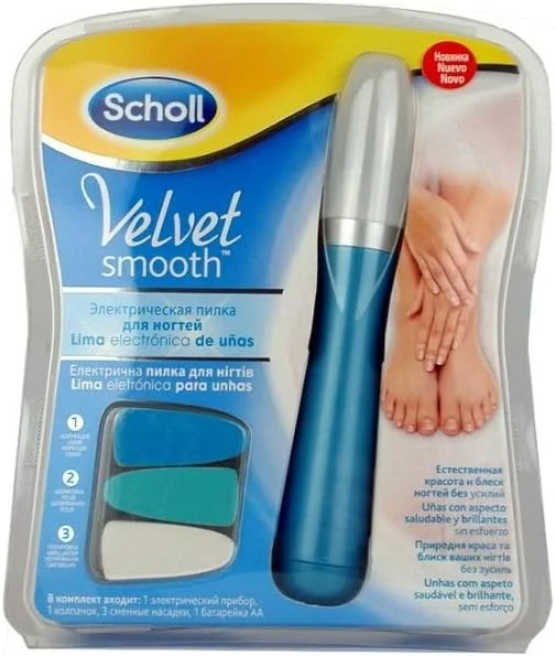 سوهان ناخن برقی شول مدل Velvet Smooth برای دست و پا به همراه روغن ناخن شول 3.5 میلی لیتر سوهان ناخن برقی شول مدل Velvet Smooth برای دست و پا به همراه روغن ناخن شول 3.5 میلی لیتر