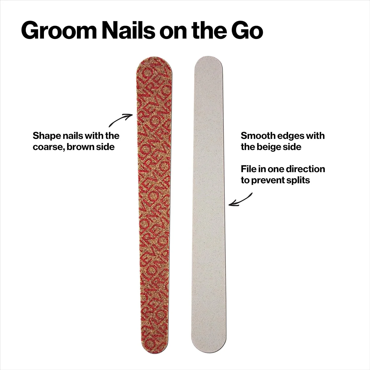 سوهان ناخن فشرده رولون، دو طرفه برای شکل دادن و صاف کردن ناخن های دست و پا، 24 عدد