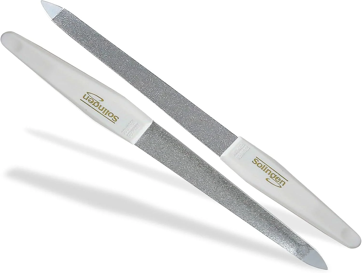 ست دو عددی سوهان ناخن حرفه ای توخالی سولینگن، دو طرفه زبر/نرم، ساخت آلمان، سوهان مانیکور پدیکور یاقوت کبود برای مراقبت کامل از ناخن های دست و پا، 15 سانتی متر ست دو عددی سوهان ناخن حرفه ای توخالی سولینگن، دو طرفه زبر/نرم، ساخت آلمان، سوهان مانیکور پدیکور یاقوت کبود برای مراقبت کامل از ناخن های دست و پا، 15 سانتی متر