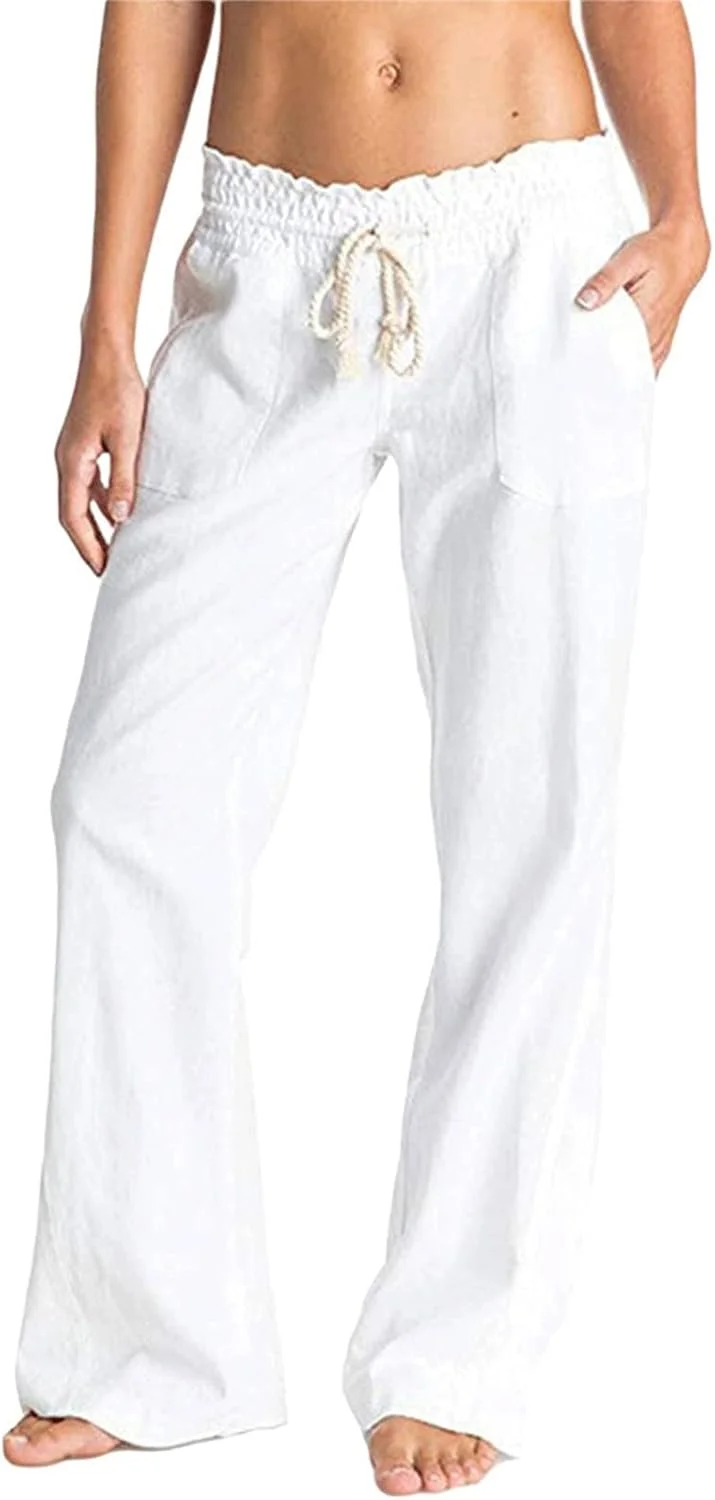 شلوار زنانه GIFYY، شلوار نخی و کتان نرم زنانه، شلوار گشاد و راحت تابستانی، رنگ ثابت، دارای بند و جیب (رنگ: Hortelã، سایز: XXXL) شلوار زنانه GIFYY، شلوار نخی و کتان نرم زنانه، شلوار گشاد و راحت تابستانی، رنگ ثابت، دارای بند و جیب (رنگ: Hortelã، سایز: XXXL)