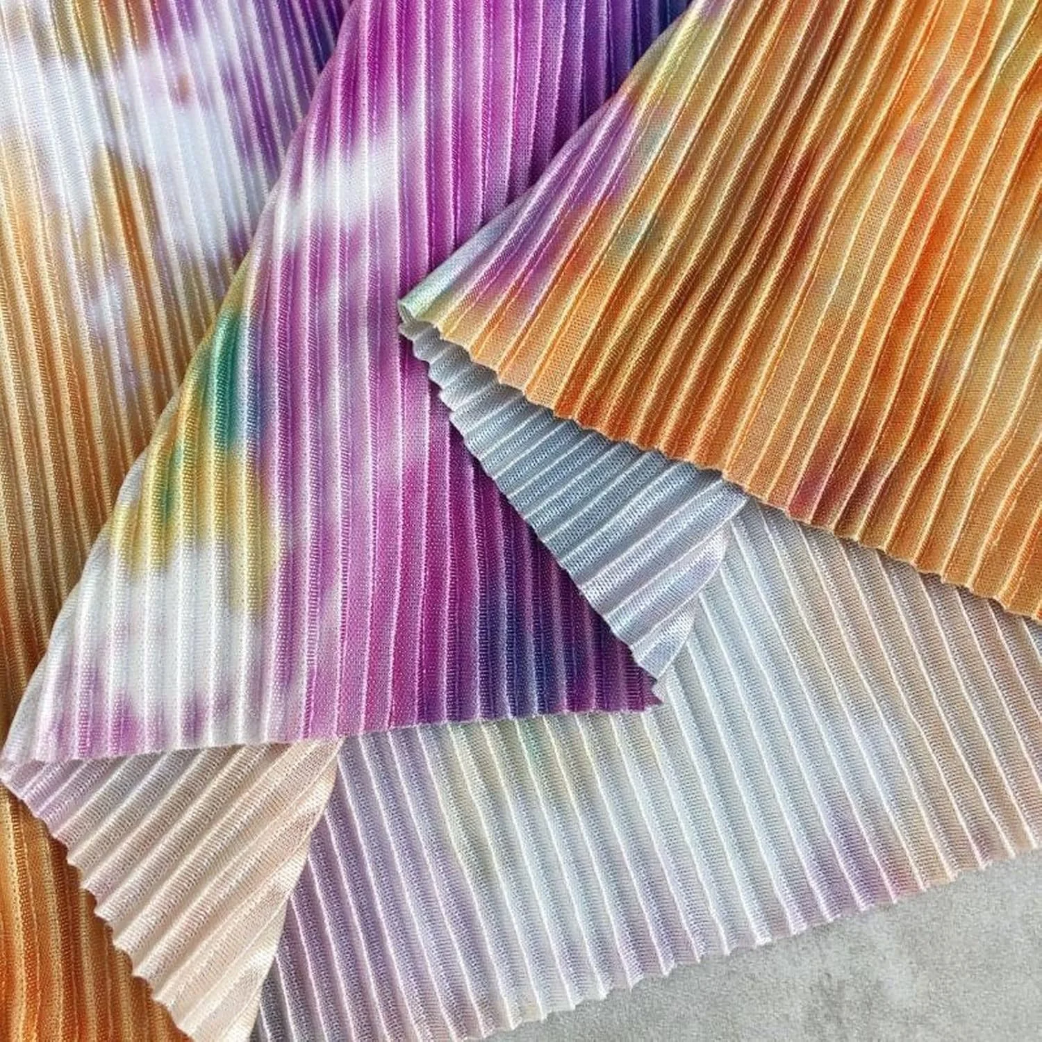 GIFYY شلوار زنانه، شلوار مد روز پاچه گشاد، کمر بلند، طرح رنگارنگ تایلندی، شلوار بلند پلیسه دار، گشاد و راحت، قد کامل