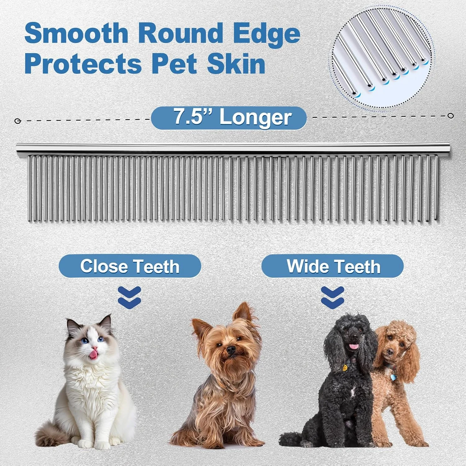 قیچی پیرایش حرفه ای 6 در 1 سگ Gimars از جنس استیل ضد زنگ 4CR با نوک گرد ایمن، قیچی پیرایش حیوانات خانگی با روکش تیتانیوم سنگین برای سگ، گربه و سایر حیوانات قیچی پیرایش حرفه ای 6 در 1 سگ Gimars از جنس استیل ضد زنگ 4CR با نوک گرد ایمن، قیچی پیرایش حیوانات خانگی با روکش تیتانیوم سنگین برای سگ، گربه و سایر حیوانات