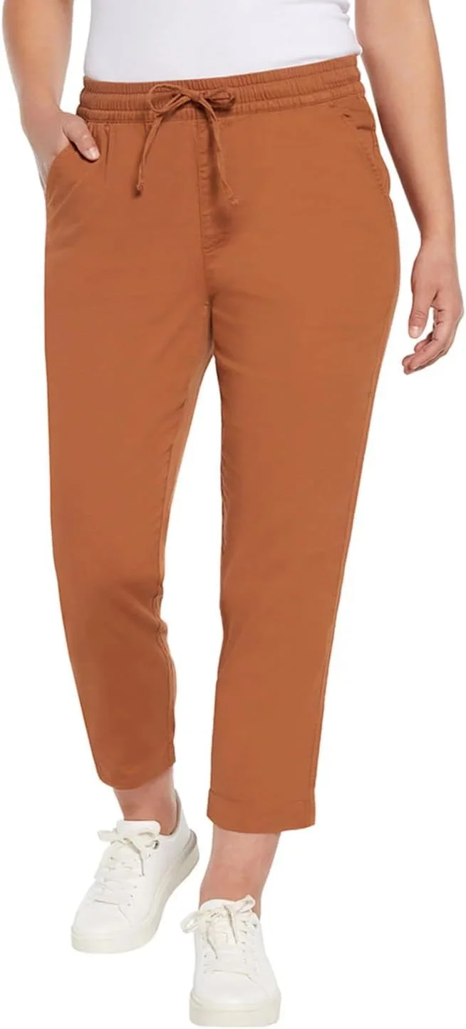 شلوار زنانه گپ، کشی، کمر کشی، مناسب تابستان، سبک و راحت، دارای بند قابل تنظیم - رنگ زنجبیلی سایز XS