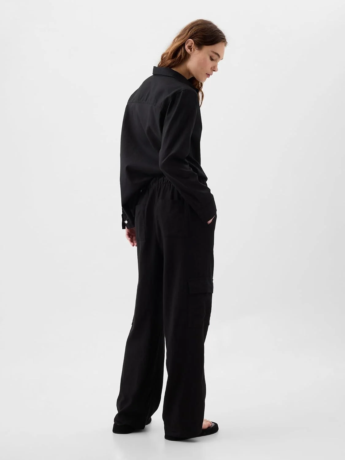 شلوار زنانه گپ مدل V-linen Pull on Wl Yd شلوار زنانه گپ مدل V-linen Pull on Wl Yd