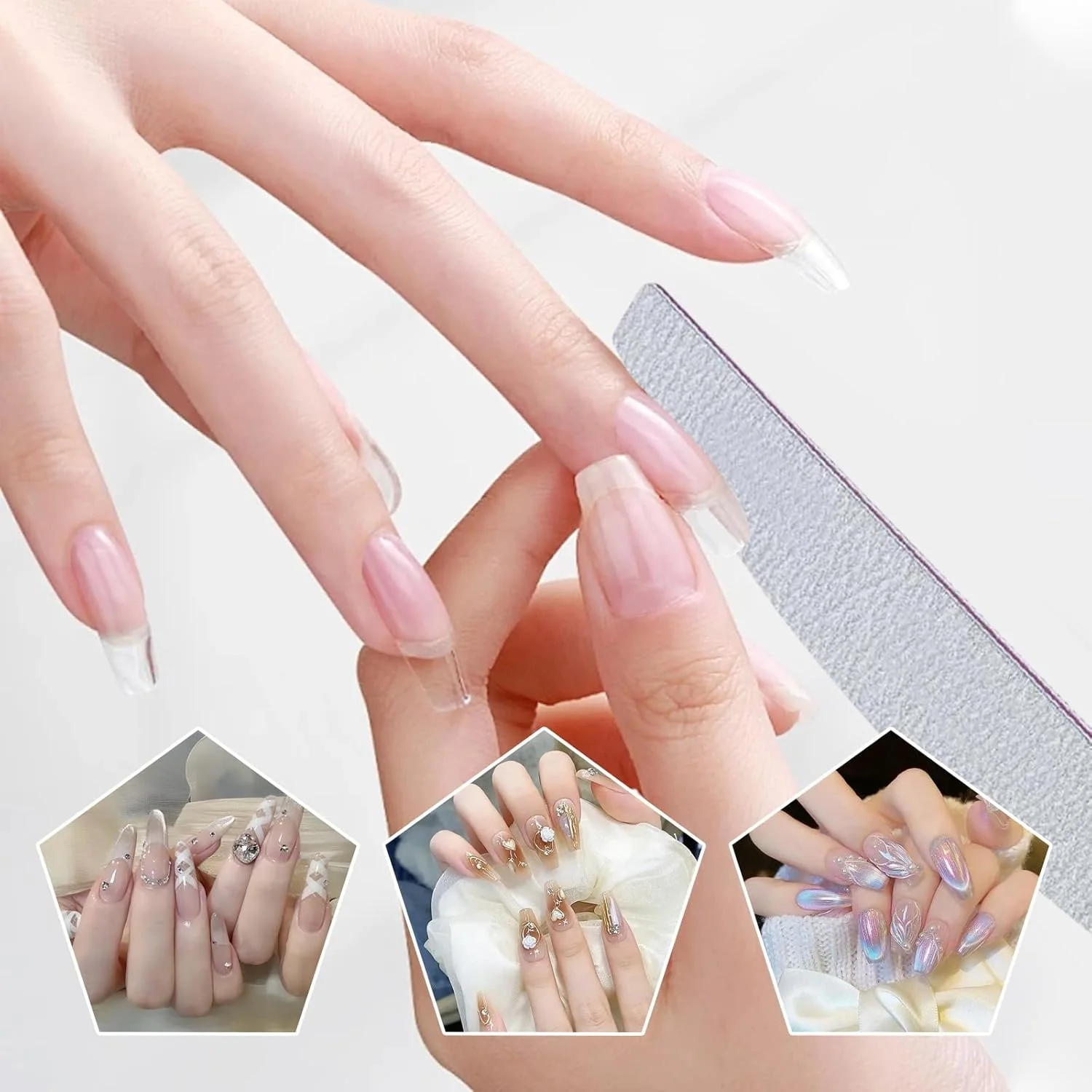 ست حرفه ای 60 عددی سوهان ناخن 100/180: سوهان های دو طرفه برای ناخن های ژلی، سوهان ناخن برای ناخن های طبیعی، سوهان ناخن با کیفیت عالی برای ناخن های ژلی ست حرفه ای 60 عددی سوهان ناخن 100/180: سوهان های دو طرفه برای ناخن های ژلی، سوهان ناخن برای ناخن های طبیعی، سوهان ناخن با کیفیت عالی برای ناخن های ژلی
