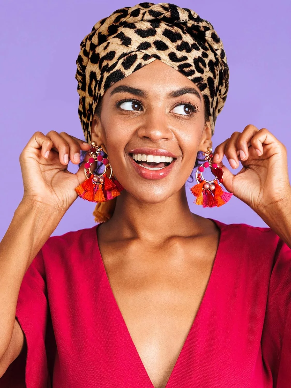 ست 3 عددی کلاه عمامه زنانه، کلاه خواب از پیش گره زده شده