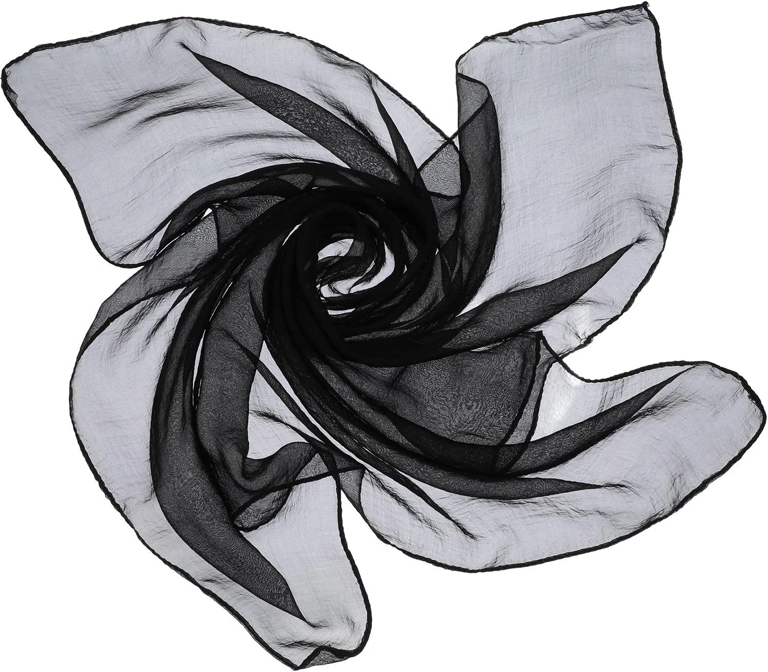 شال حریر ساتینیور، دستمال گردن مربعی زنانه، روسری روبانی سبک وزن، شال گردن رترو