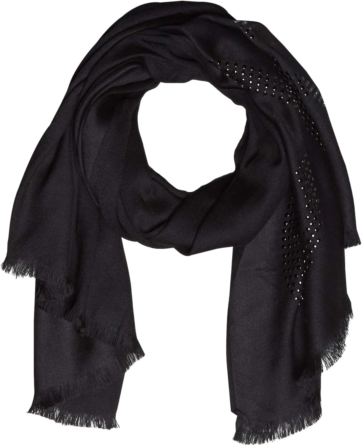 شال پشمینه زنانه کالوین کلاین با لوگوی گل میخ دار