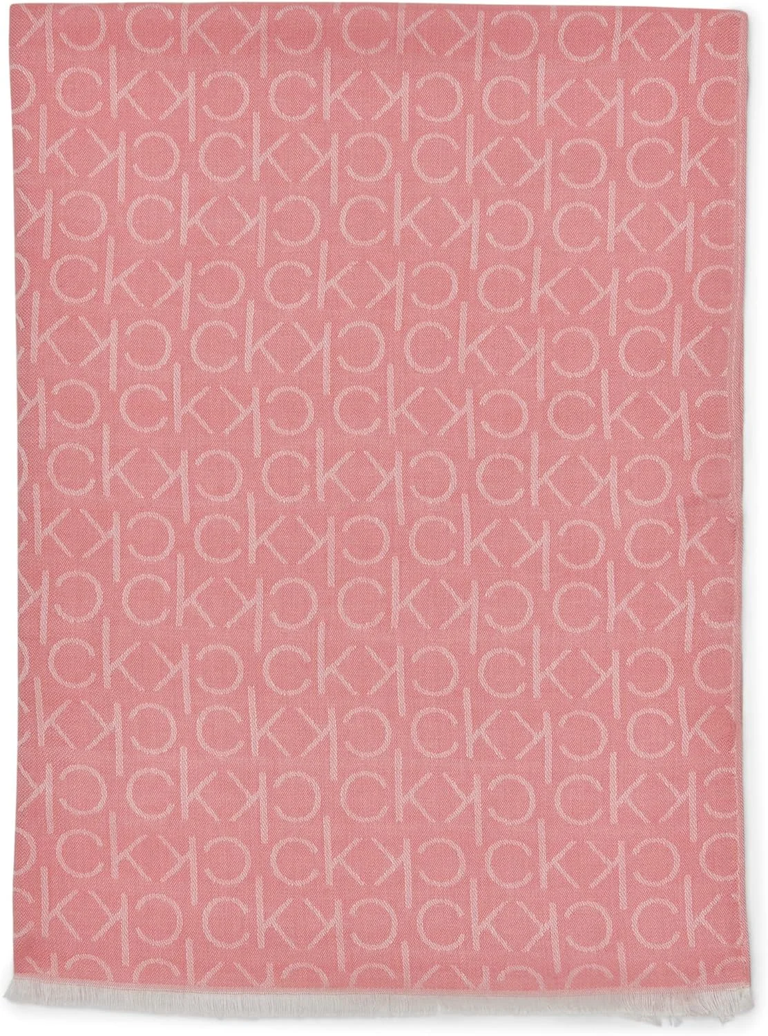 شال زنانه کالوین کلاین، شال پشمینه نرم و روزمره طرح Chambray (تک عددی)