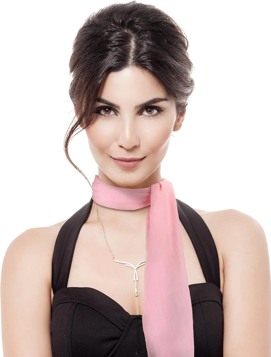 روسری حریر ساتینیور زنانه، دستمال گردن مربعی، روسری روبانی سبک وزن، روسری گردن رترو