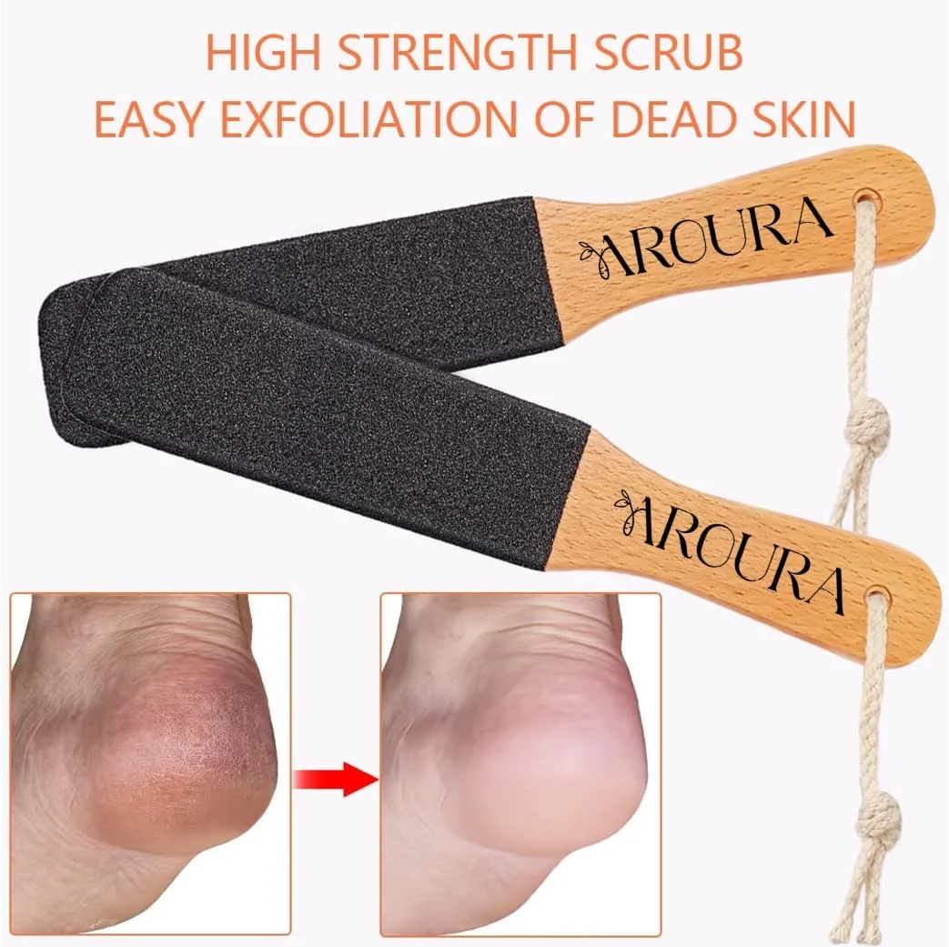 مراقبت عالی از پا آرورا: از بین برنده پینه و لایه بردار پوست - سوهان پدیکور برای پوست مرده و میخچه، سنگ پا مناسب حمام برای پاهای نرم و آرنج مراقبت عالی از پا آرورا: از بین برنده پینه و لایه بردار پوست - سوهان پدیکور برای پوست مرده و میخچه، سنگ پا مناسب حمام برای پاهای نرم و آرنج