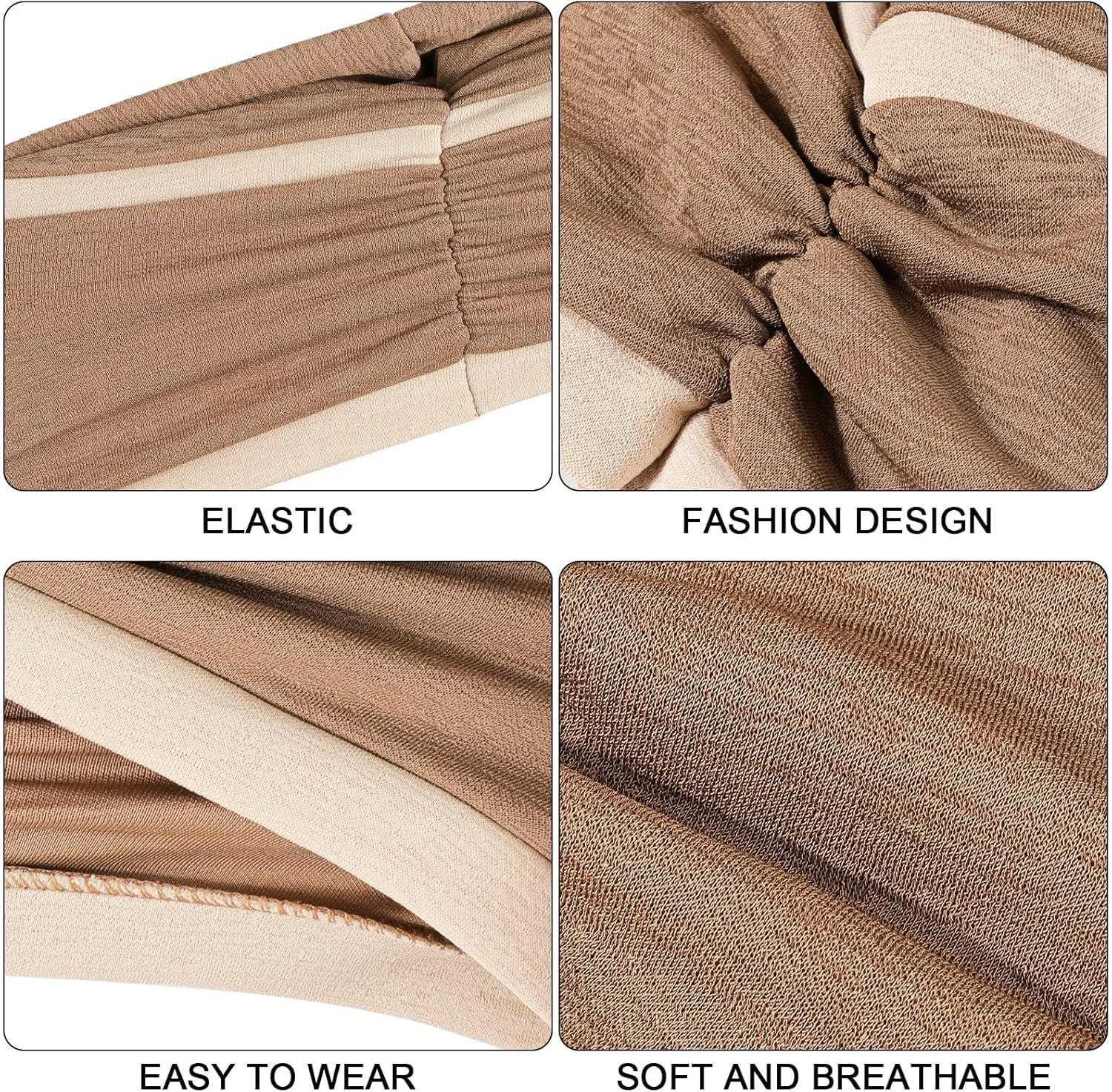 توربان زنانه KASTWAVE، 2 عدد کلاه عمامه گره دار از پیش بسته شده نرم، کلاه توربان زنانه کلاه خواب بافته پیچ خورده کلاه روسری کلاه بافتنی کلاه ریزش مو توربان زنانه KASTWAVE، 2 عدد کلاه عمامه گره دار از پیش بسته شده نرم، کلاه توربان زنانه کلاه خواب بافته پیچ خورده کلاه روسری کلاه بافتنی کلاه ریزش مو