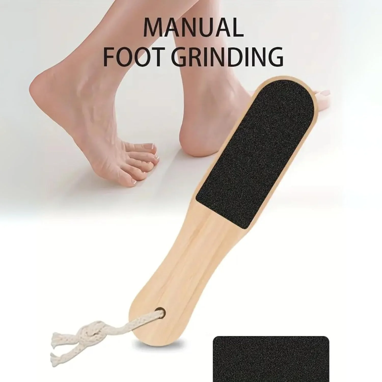 ECVV® 2 عدد سوهان چوبی دو طرفه پا، از بین برنده پوست مرده و پینه، برس لایه بردار، دسته چوبی، اسکرابر پدیکور ECVV® 2 عدد سوهان چوبی دو طرفه پا، از بین برنده پوست مرده و پینه، برس لایه بردار، دسته چوبی، اسکرابر پدیکور