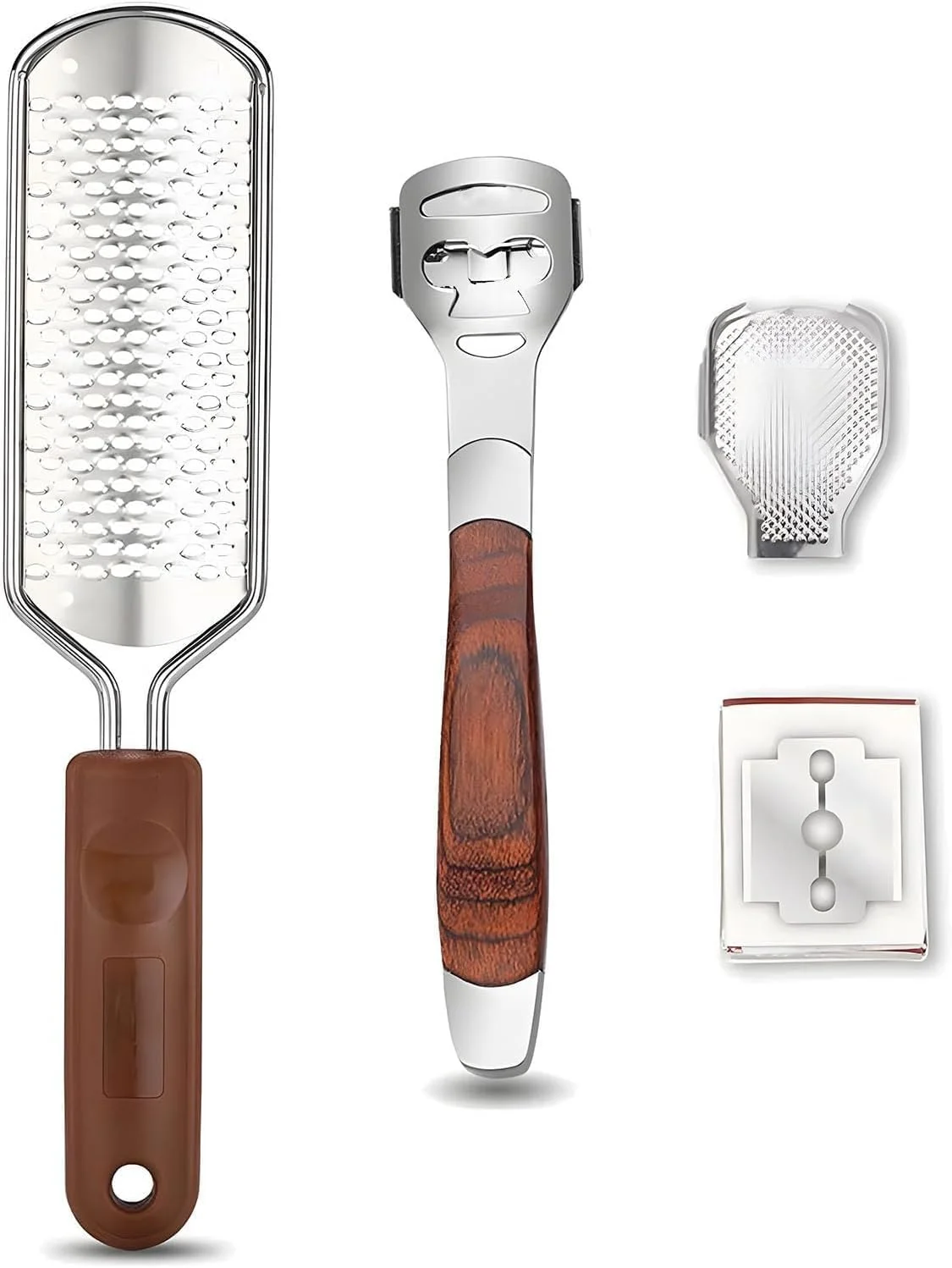 سوهان پا Joyzzz برای پوست سخت، پدیکور حرفه ای از بین برنده پینه با دسته چوبی، اسکرابر پا برای از بین بردن پوست مرده روی پاشنه های ترک خورده و انگشتان پا، کیت ضروری مراقبت از پا سوهان پا Joyzzz برای پوست سخت، پدیکور حرفه ای از بین برنده پینه با دسته چوبی، اسکرابر پا برای از بین بردن پوست مرده روی پاشنه های ترک خورده و انگشتان پا، کیت ضروری مراقبت از پا