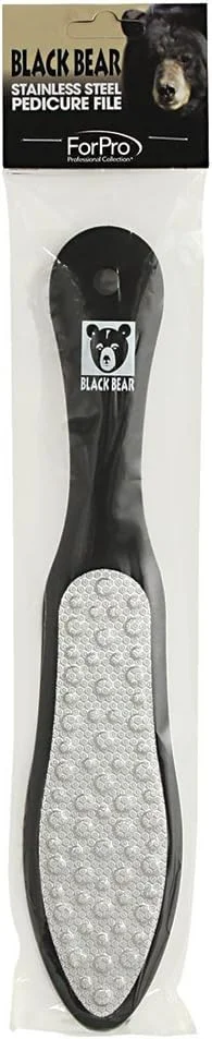 سوهان پدیکور استیل خرس سیاه فورپرو پروفشنال کالکشن - سوهان پا از بین برنده پینه - سوهان دو طرفه با کیفیت حرفه ای برای پاشنه و پا - طول 10.5 اینچ سوهان پدیکور استیل خرس سیاه فورپرو پروفشنال کالکشن - سوهان پا از بین برنده پینه - سوهان دو طرفه با کیفیت حرفه ای برای پاشنه و پا - طول 10.5 اینچ