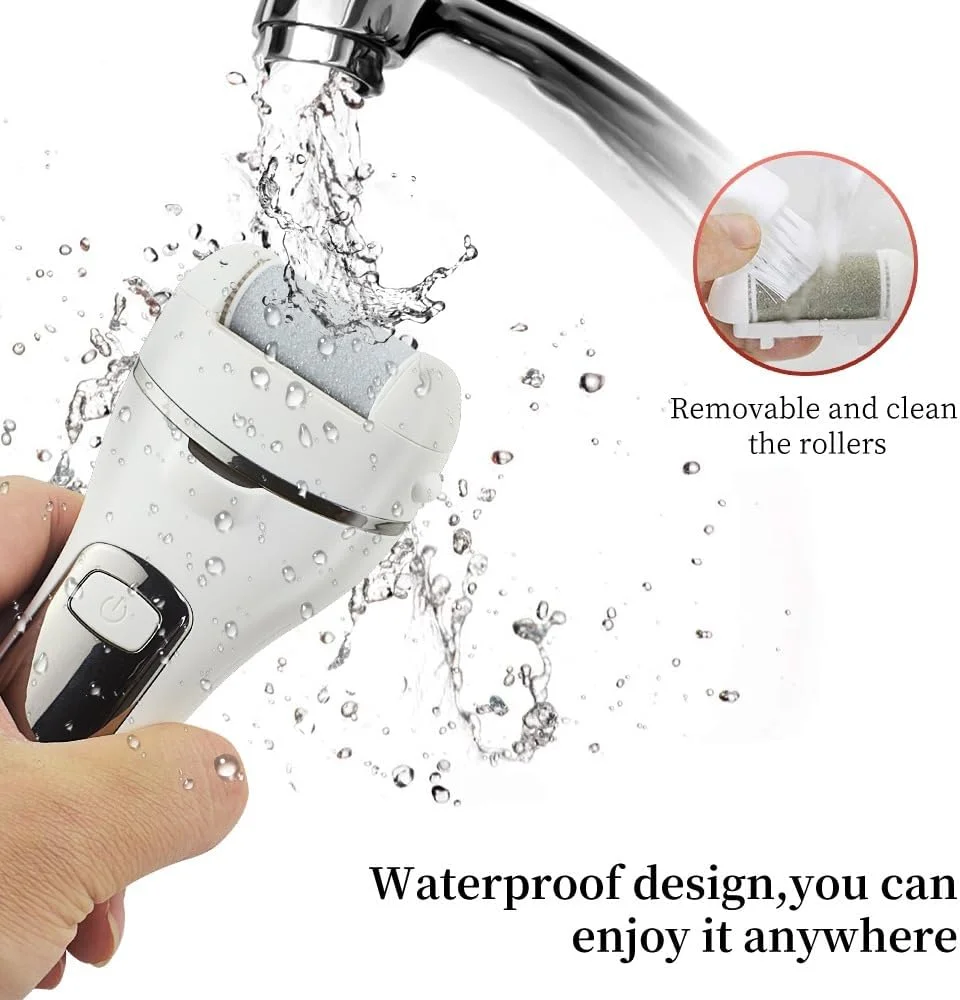 JC BUCKMAN Easy Pedi، کیت از بین برنده پینه برقی پا، قابل شارژ، ابزار پدیکور سوهان برقی قابل حمل، 3 سری سنگ ساب، سوهان ضد آب پا JC BUCKMAN Easy Pedi، کیت از بین برنده پینه برقی پا، قابل شارژ، ابزار پدیکور سوهان برقی قابل حمل، 3 سری سنگ ساب، سوهان ضد آب پا