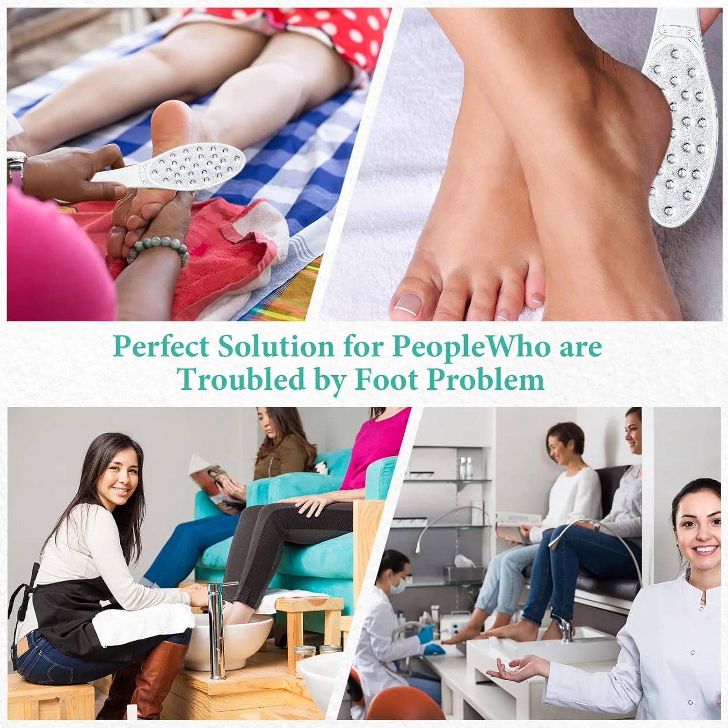 جوم 2 عدد سوهان پا استیل ضد زنگ، سوهان فلزی دو طرفه، از بین برنده پینه پا، سوهان حرفه ای پا، اسکرابر برای پوست خشک یا مرطوب، ابزار پدیکور با تمیز کردن آسان، پاشنه پا (نقره ای) جوم 2 عدد سوهان پا استیل ضد زنگ، سوهان فلزی دو طرفه، از بین برنده پینه پا، سوهان حرفه ای پا، اسکرابر برای پوست خشک یا مرطوب، ابزار پدیکور با تمیز کردن آسان، پاشنه پا (نقره ای)