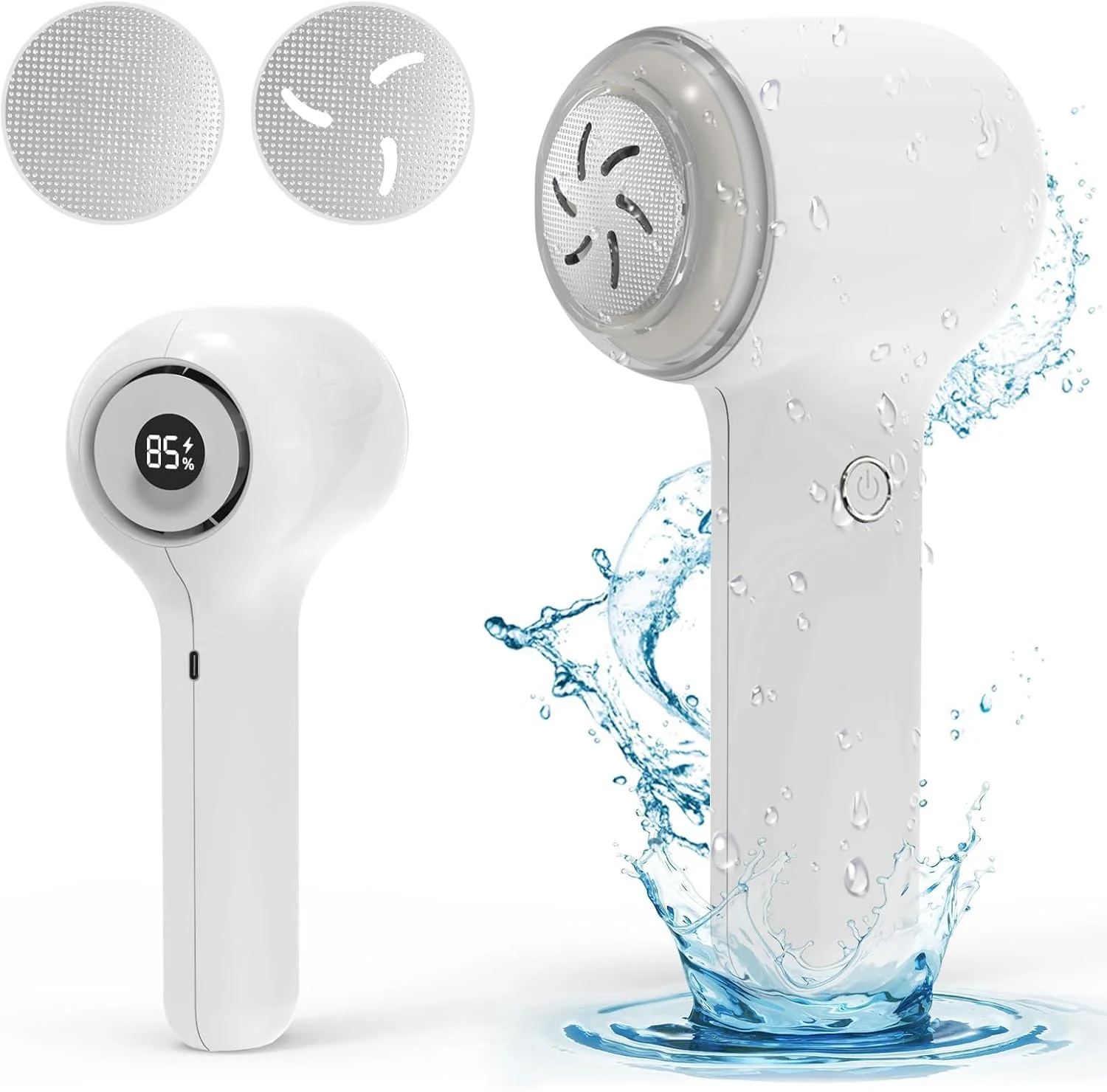 سوهان برقی پدیکور پا KASTWAVE، قابل شارژ، ابزار سنگ پا با 5 سرعت، 3 سری، نمایشگر LED، مراقبت حرفه ای از پا برای پوست های مرده، ترک خورده و خشک (سفید) سوهان برقی پدیکور پا KASTWAVE، قابل شارژ، ابزار سنگ پا با 5 سرعت، 3 سری، نمایشگر LED، مراقبت حرفه ای از پا برای پوست های مرده، ترک خورده و خشک (سفید)