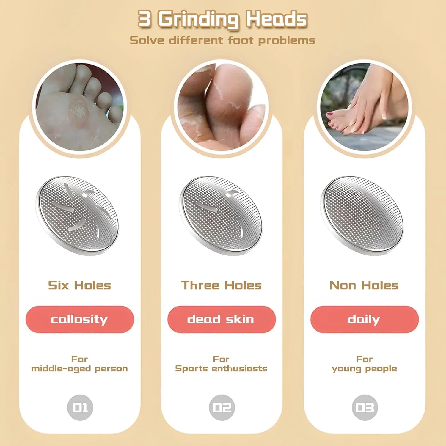 سوهان برقی پدیکور پا KASTWAVE، قابل شارژ، ابزار سنگ پا با 5 سرعت، 3 سری، نمایشگر LED، مراقبت حرفه ای از پا برای پوست های مرده، ترک خورده و خشک (سفید) سوهان برقی پدیکور پا KASTWAVE، قابل شارژ، ابزار سنگ پا با 5 سرعت، 3 سری، نمایشگر LED، مراقبت حرفه ای از پا برای پوست های مرده، ترک خورده و خشک (سفید)