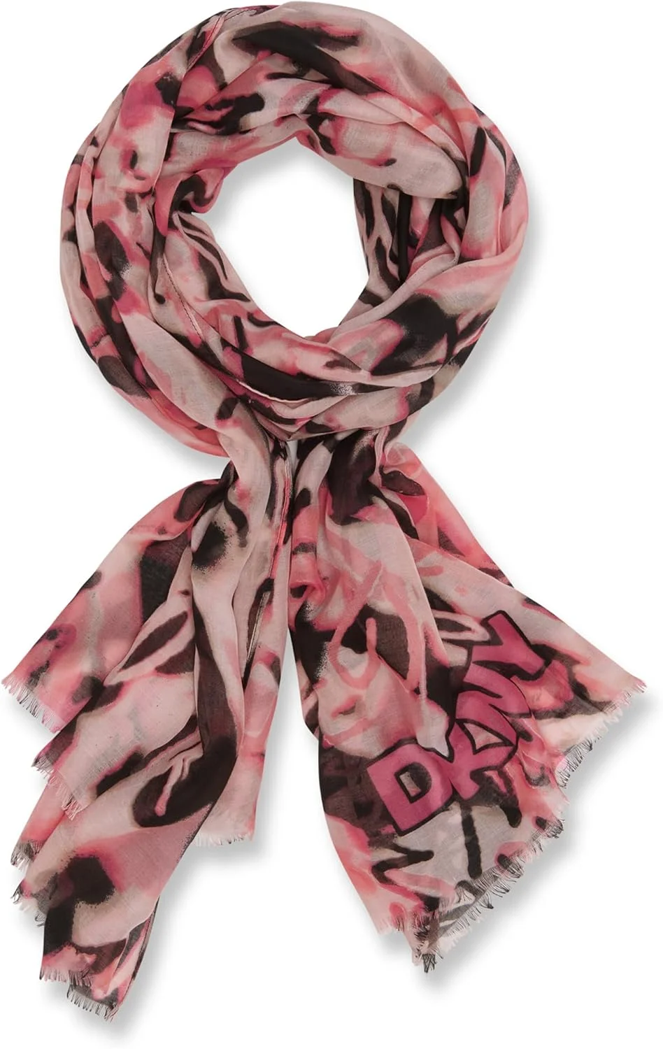 شال پشمی چهارخانه زنانه DKNY