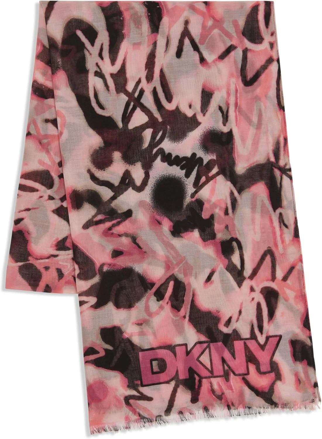 شال پشمی چهارخانه زنانه DKNY