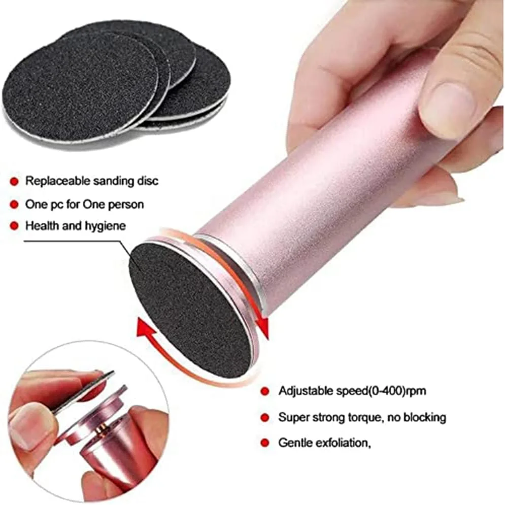 سوهان برقی پا MAKINGTEC (با قابلیت تنظیم سرعت) به همراه 60 عدد دیسک سمبادهای جایگزین، کیت حرفهای پدیکور پا برای از بین بردن پینه، پوست خشک و سخت پا برای آقایان و بانوان سوهان برقی پا MAKINGTEC (با قابلیت تنظیم سرعت) به همراه 60 عدد دیسک سمبادهای جایگزین، کیت حرفهای پدیکور پا برای از بین بردن پینه، پوست خشک و سخت پا برای آقایان و بانوان