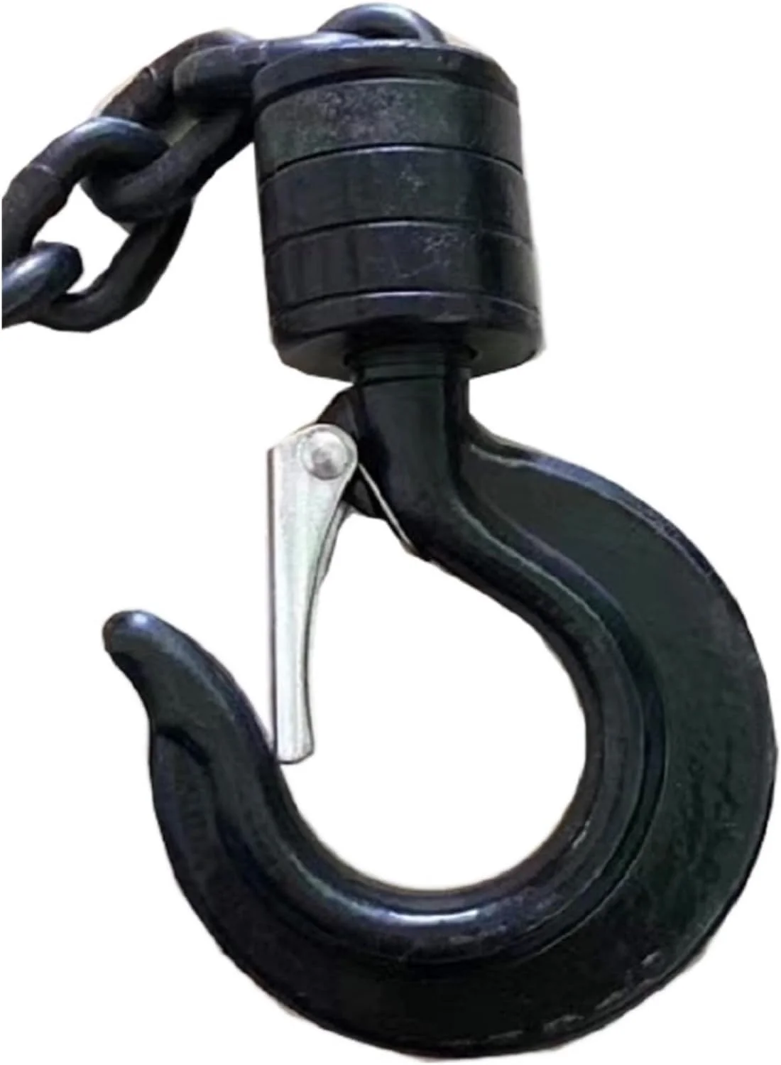 زنجیر اسلینگ 1 تن 3 تن با قلاب چرخشی بالا و پایین برای بالابر زنجیری برقی، بلوک اهرمی دستی، جرثقیل، قلاب بار برای بالابر موتور (2 تن 8 میلی متر 1 عدد پایین)